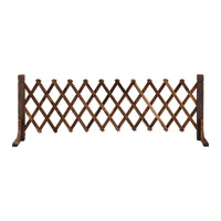Gardeon Garden Fences Expandable Wooden Trellis Fence Plant Frame 160cm Brown