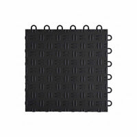 Giantz Garage Floor Tiles Interlocking PP Flooring 25PCS 30x30cm Black