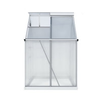 Greenhouse Aluminium Polycarbonate Premium Garden Storage Shed 1.3Mx1.9Mx2.0M