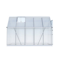 Green Fingers Greenhouse Aluminium Polycarbonate Premium Garden Storage Shed 3.1Mx1.9Mx2.0M