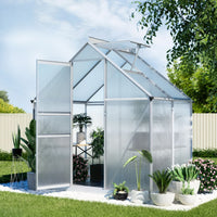 Greenhouse Aluminium Polycarbonate Premium Garden Storage Shed 3.1Mx1.9Mx2.0M