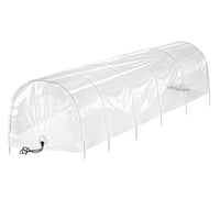 Green Fingers Mini Greenhouse 300x45x30cm Tunnel Clear PVC Steel Frame Portable