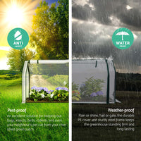 Mini Greenhouse PE Cover Green House Roll-Up Zippered Door 1.2x0.5x0.6M