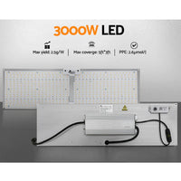 Green Fingers Max 3000W Grow Light LED Full Spectrum Indoor Plant All Stage Growth