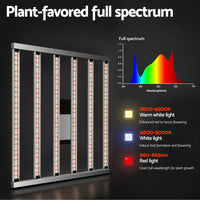 Green Fingers 7200W Grow Light LED Full Spectrum Indoor Plant All Stage Growth