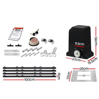 LockMaster Automatic Sliding Gate Opener Kit Keypad 4M 1000KG