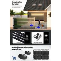 LockMaster Automatic Sliding Gate Opener Kit 4M 1800KG