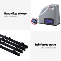 LockMaster Electric Sliding Gate Opener 800KG Keypad 4M
