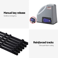LockMaster Electric Sliding Gate Opener 800KG 6M Hardware Kit