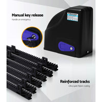 LockMaster Automatic Sliding Gate Opener Kit 40W Solar 6M 600KG