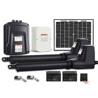 LockMaster Swing Gate Opener Auto 10W Solar Power Electric Remote Control 800KG