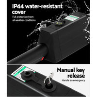 LockMaster Single Swing Gate Opener 10W Solar Power Automatic Electric