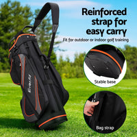 14 Ways Dividers Golf Bag Stand Insulated Carry Bag Zippered Rain Cover