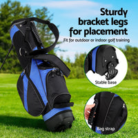 6 Way Dividers Golf Bag Stand Insulated Carry Bag Zippered Rain Cover