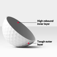 12Pcs Golf Ball Set Reusable Distance Golf Balls Practice Training