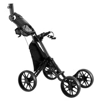 Golf Buggy Foldable Trolley Golf Cart Wheels Umbrella Bottle Holder