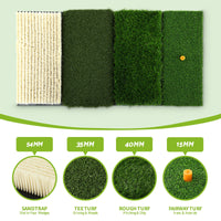 Everfit Golf Hitting Mat Practice Turf 4 in 1 Foldable Training Aid Backyard