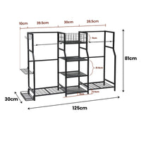 Everfit Golf Bag Storage Golfing Equipment Rack Holds 2 Bags 16 Clubs