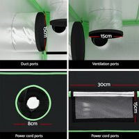 Green Fingers Grow Tent 100x60x180cm 4 Tiers Kits Hydroponics Indoor Grow System