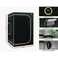 Green Fingers Grow Tent Light Kit 150x150x200CM 4500W LED Full Spectrum
