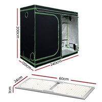 Greenfingers Grow Tent Light Kit 240x120x200CM 220W LED Full Spectrum