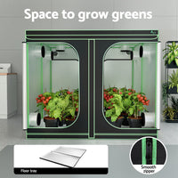 Grow Tent Kits 240x240x200cm Hydroponics Indoor Grow System Black