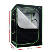 Green Fingers Grow Tent Light Kit 150x150x200CM 1000W LED 6" Vent Fan,Green Fingers Grow Tent Light Kit LED 1000W Full Spectrum 6" Vent 150x150x200CM
