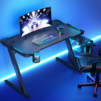 Gaming Desk Computer Desks LED Light 120CM