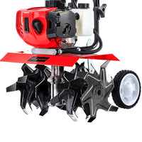 88CC Tiller Rototiller Garden Cultivator 6 Blades Soil Power Rotary Hoe