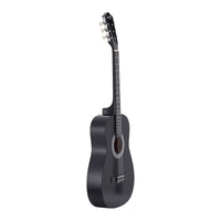 Alpha 38 Inch Acoustic Guitar Full Size Classical Cutaway Nylon String Black