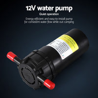 Devanti Portable Gas Water Heater LPG-powered System Black With Pump