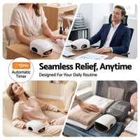 Livemor Hand Massager with Heat and Compression Cordless 3 Modes 3 Temperatures