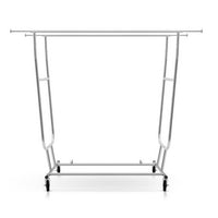 Clothes Rack Airer Double Rail Coat Stand Adjustable Hanger