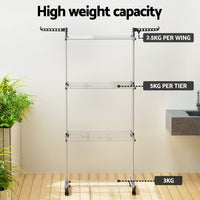 Clothes Airer Drying Rack 173cm Coat Hanger Foldable