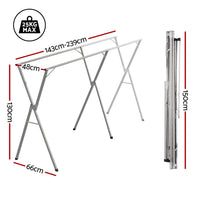 Artiss Clothes Rack Adjustable Foldable Steel