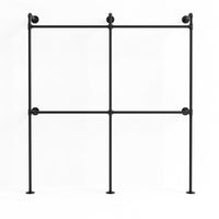Artiss Industrial Pipe Clothing Rack Garment Clothes Display Stand Wall Mounted