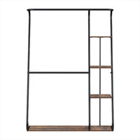 Wardrobe Clothes Rack Airer 4-Tier Walnut