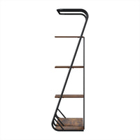 Artiss Clothes Rack Coat Stand 172cm 4-Tier Walnut