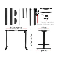 Standing Desk Motorised Black 120CM