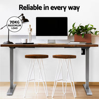 Standing Desk Motorised 140CM Rustic Brown