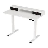 Electric Standing Desk with Storage Shelf Drawer Office Table 120CM