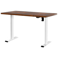 Standing Desk Motorised Sit Stand Desks Rustic Brown 120CM