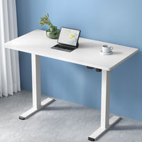 Standing Desk Motorised Sit Stand Desks White 140CM