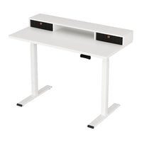 Electric Standing Desk Dual Motor Office Table With Shelf Drawer120CM