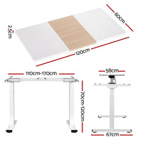 Standing Desk Motorised Dual Motor 120CM