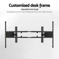 Standing Desk Frame Only Dual Motor Motorised Adjustable 125KG Load Black