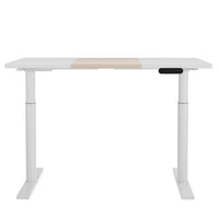 Standing Desk Motorised Electric Dual Motor Splice White Pine 120CM