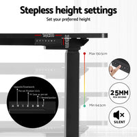 Standing Desks L-shape Motorised 160CM Black