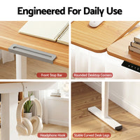 Artiss Electric Standing Desk Height Adjustable Sit Stand Desk Tilting Top