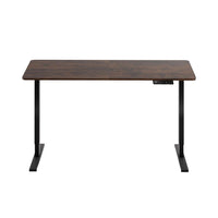 Artiss Standing Desk Height Adjustable 140cm Ergonomic Office Desk Brown